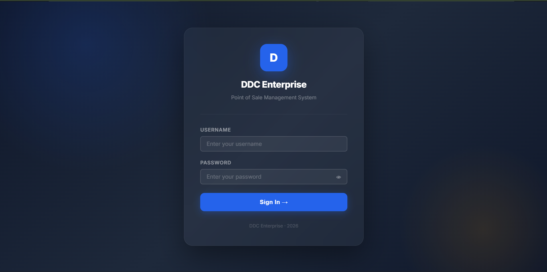 DDC Enterprise — Full-Stack Point of Sale System